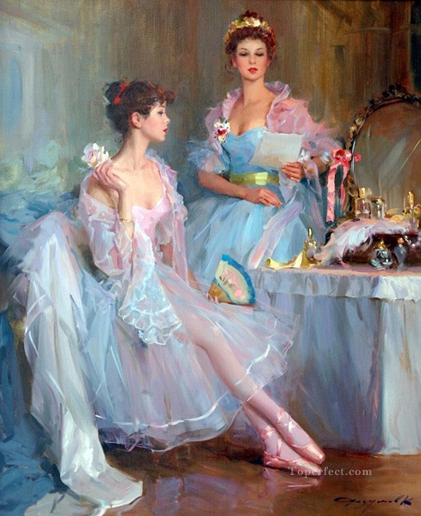 Beautiful Girl KR 050 Little Ballet Dancers Oil Paintings